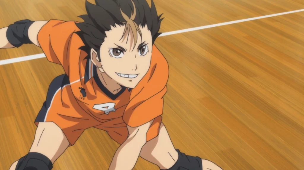 Yuu Nishinoya é mais rápido que um raio - Karasuno – Líbero